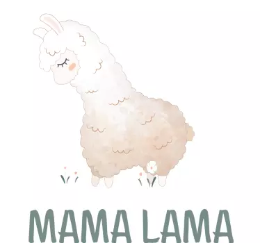 Vauva lama ja äiti lama tpaita äiti tytär - Tenstickers