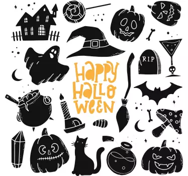 Iloista halloween-juhlaa t-paidalla - Tenstickers