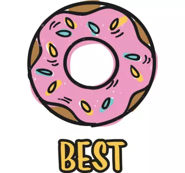Parhaat ystävät donitsi ja kahvi t-paita - Tenstickers