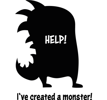 Monsteri-perhe isälle ja pojalle samanlaiset paidat - Tenstickers