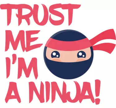 Ninja luota minuun lasten t-paita - Tenstickers