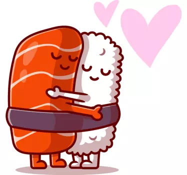 Söpö pari halauksessa parin t-paita - Tenstickers