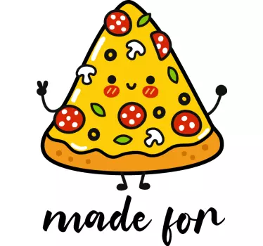 Pizzan ja limsan yhdistelmä t-paita - Tenstickers
