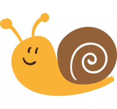 Vauvalle t-paita iloinen hymyilevä etana - Tenstickers