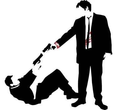 Dramaattinen kohtaamishetki t-paita - Tenstickers