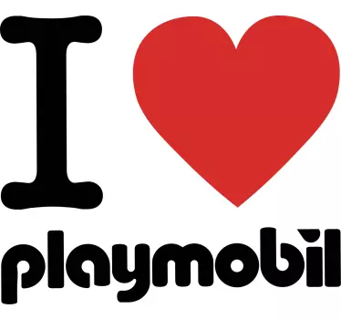 Rakkaus playmobil-vaatteet lasten t-paita - Tenstickers