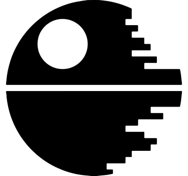 Death star silhouette t-paita - Tenstickers