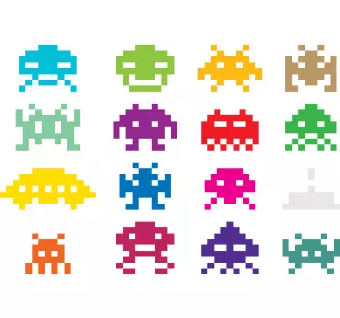 Space invaders t-paita - Tenstickers