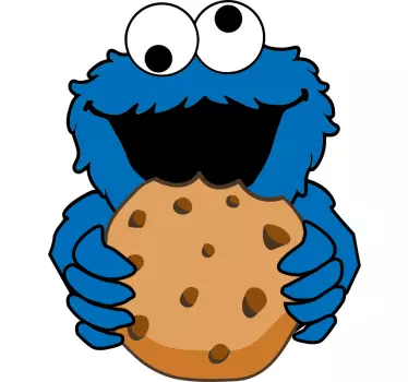 Iloinen keksihirviö lasten t-paita - Tenstickers