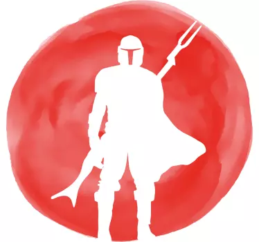 Sankarihahmo siluetti t-paita - Tenstickers