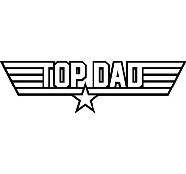 "Top dad" ja "Top son" isän ja pojan t-paidat - Tenstickers