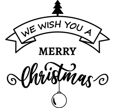 We wish you a merry Christmas joulu t-paita kahdelle - Tenstickers