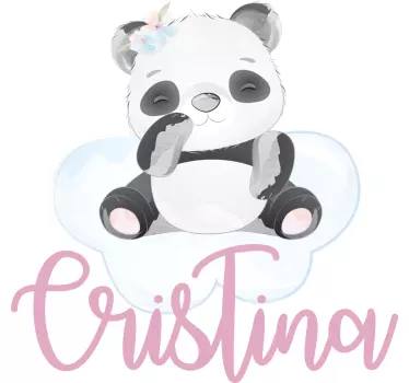 Söpö panda kuosiset lasten t-paita - Tenstickers