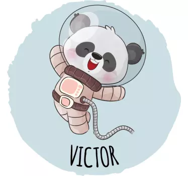 Söpö panda pojalle nimeltä t paitoja vauvoilla - Tenstickers