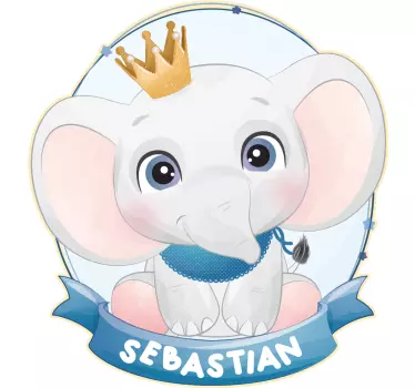 Vauvalle t-paita söpö elefanttimuotoilu - Tenstickers