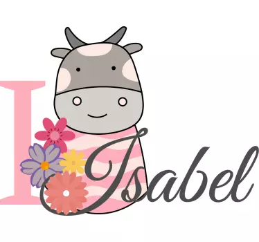 Söpöjä eläimiä lehmä nimeltä t paitoja vauvoilla - Tenstickers
