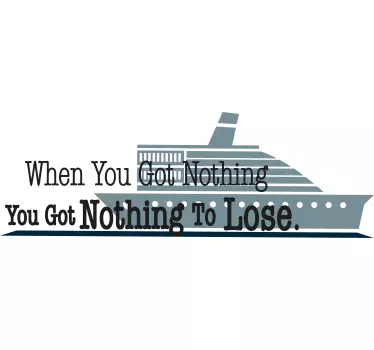 Titanic-elokuvan motivoiva lainaus t-paita - Tenstickers