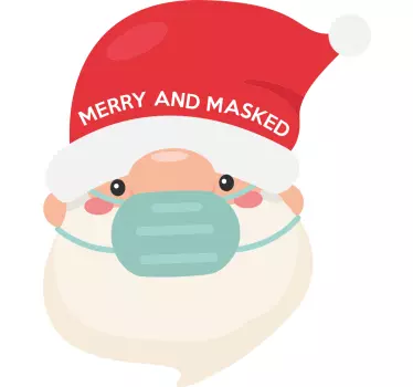 Joulupukki maskilla joulu t-paita - Tenstickers