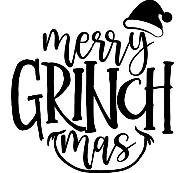 Merry Grinchmas alkuperäinen joulu t-paita kahdelle - Tenstickers