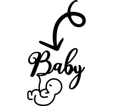 Vauva odottaa äitiyttä t paitoja vauvoilla - Tenstickers