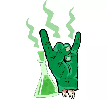 Vihreä laboratorio käsi t-paita - Tenstickers