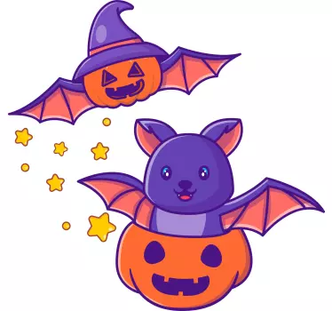 Hauskat hahmot t-paita halloweeniksi - Tenstickers