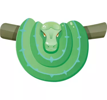 Vihreä käärmemäinen kuvio t-paita - Tenstickers