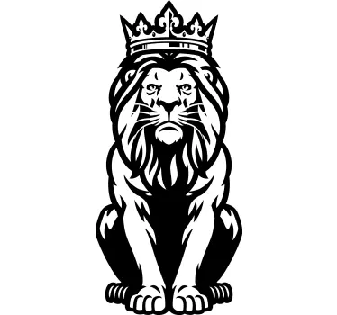 Majesteettinen leijonakuningas t-paita - Tenstickers