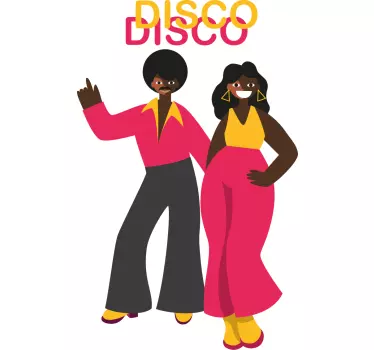 Retro disco tunnelma t-paita - Tenstickers