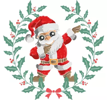 Joulupukki tekee dab joulu t-paita - Tenstickers