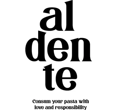 Al dente rakkauslainaust-paita - Tenstickers
