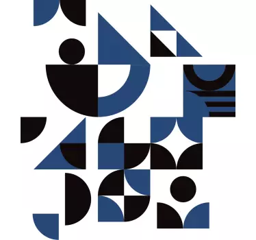 Geometrisesti kuvioitu t-paita - Tenstickers