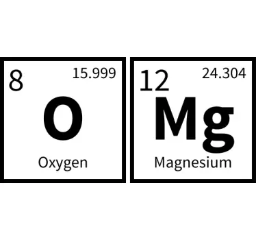 Happi magnesium elementit t-paita - Tenstickers