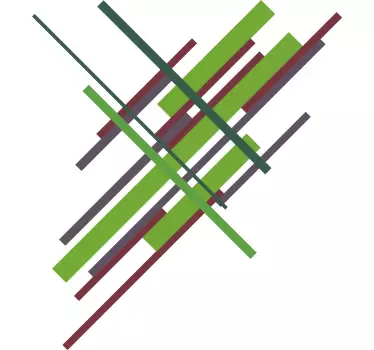 Värikkäät raikkaat raidat t-paita - Tenstickers