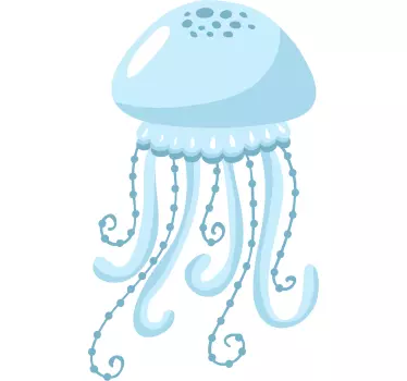 Söpö meduusa-kuvitus lasten t-paita - Tenstickers