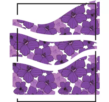 Äiti ja tytär t-paita kukkakuosi ja eleganssi - Tenstickers