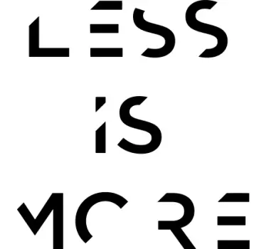 Minimalistinen lainaus t-paita - Tenstickers