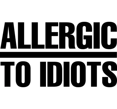 Ärsyttävien ihmisten allerginen t-paita - Tenstickers