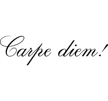 Carpe diem inspiraatio t-paita - Tenstickers