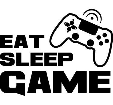 Eat sleep game design t-paita - Tenstickers