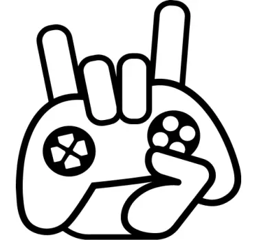 Pelihahmojen käden ele lasten t-paita - Tenstickers