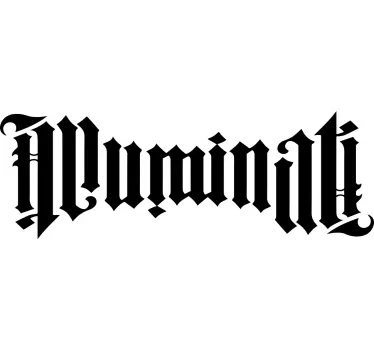 Illuminati ambigram t-paita - Tenstickers