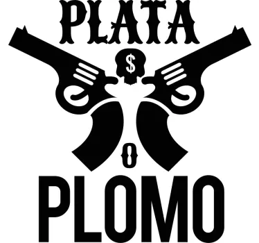 Plata o plomo escobar t-paita - Tenstickers