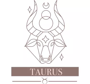 Taurus pink kortti horoskooppi t-paita - Tenstickers