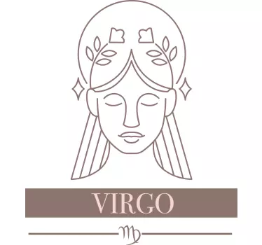 Neitsyt zodiac symbol t-paita - Tenstickers