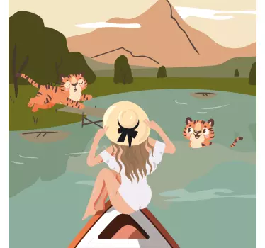 Seikkailutiikereident-paita - Tenstickers