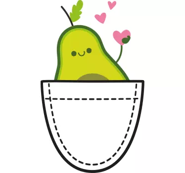 Avokado taskussa paita lapselle - Tenstickers