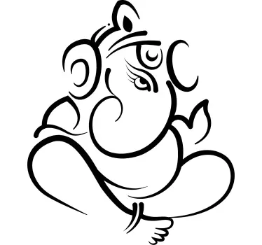 Elegantti ganesha-symboli nimillä t-paita - Tenstickers