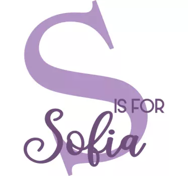 S on sofian lasten t-paita - Tenstickers