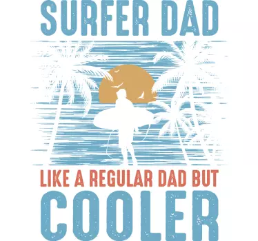 Surffaajan isä paita isänpäivälle - Tenstickers